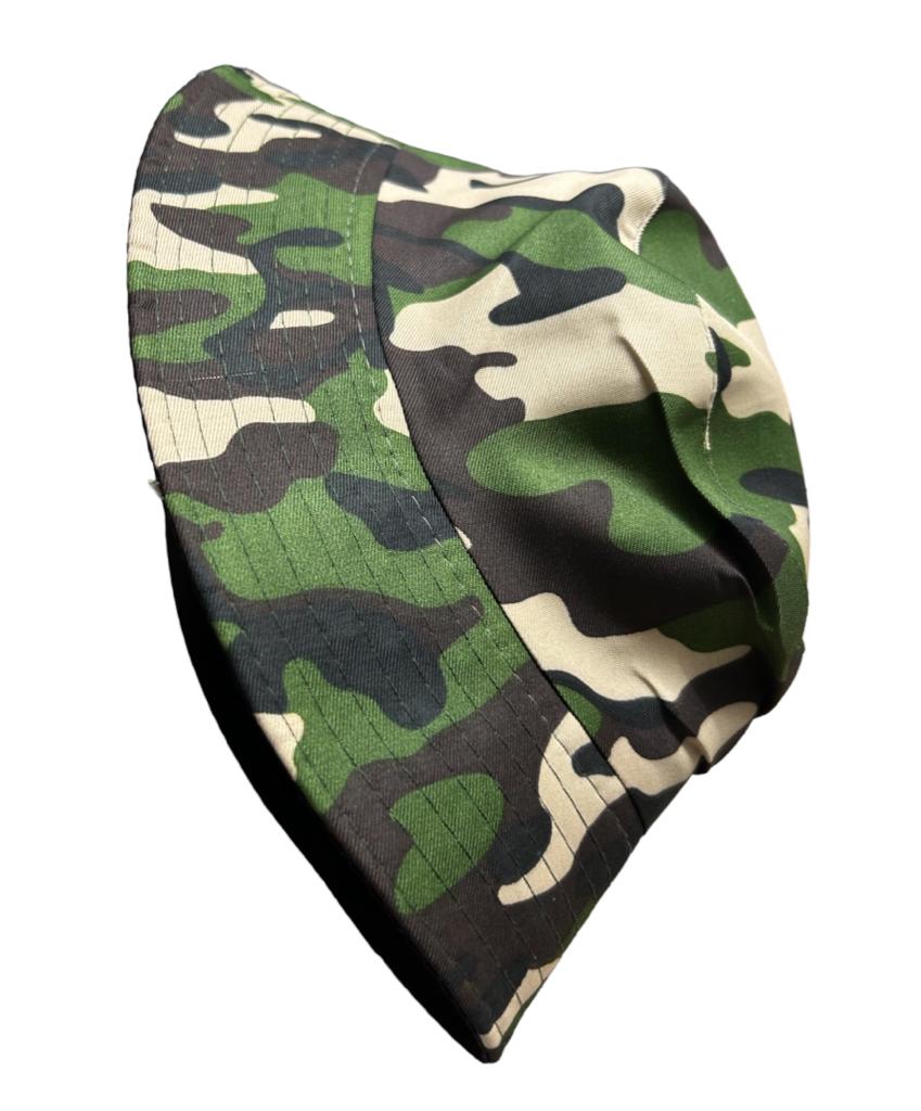 Army print best sale bucket hat