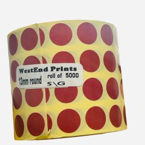 MAROON 13MM ROUND ROLL OF 5000