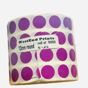PURPLE 13MM ROUND ROLL OF 5000