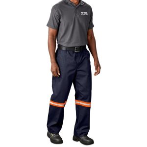 Artisan Premium 100% Cotton Pants - Reflective Legs - Orange Tape