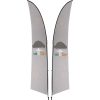 Legend 3M Sublimated Arcfin Double-Sided Flying Banner - 1 complete unit