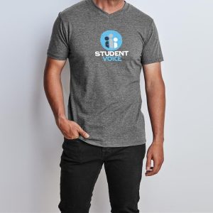 Mens Michigan Melange V-Neck T-Shirt