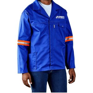 Site Premium Polycotton Jacket - Reflective Arms - Orange Tape