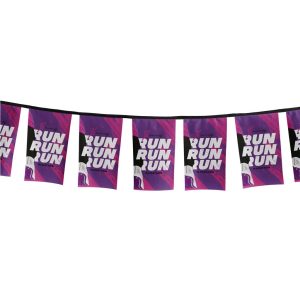 Sublimated Single-Sided Polyester Rectangle Bunting - 10m