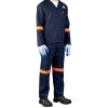 Technician 100% Cotton Conti Suit - Reflective Arms & Legs - Orange Tape