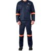 Vintage 100% Cotton Denim Conti Suit - Reflective Arms & Legs - Orange Tape
